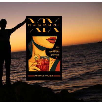 Afbeeldingen van NEGRONI19 STRAND HANDDOEK