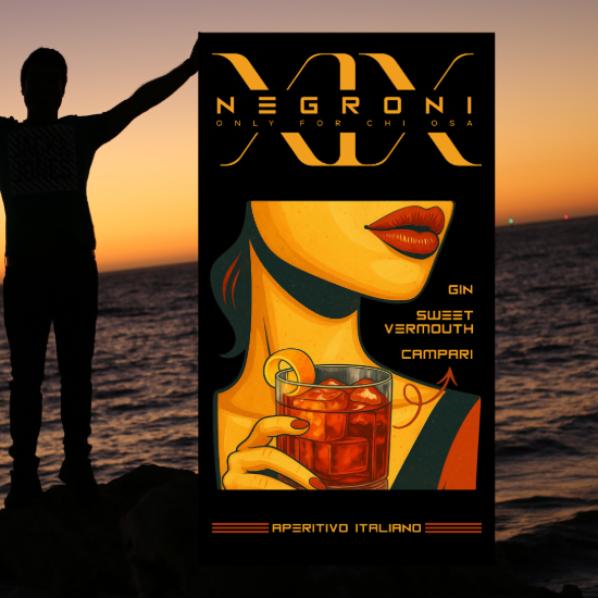 Negroni19 Strandhanddoek Graphic